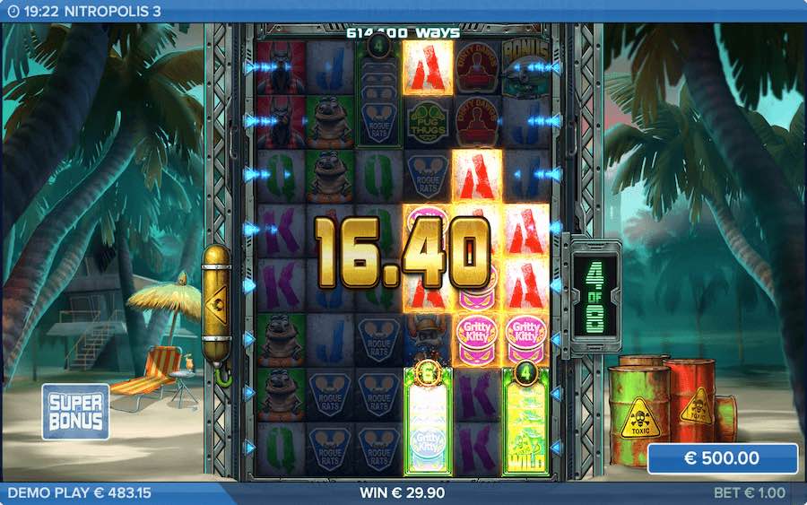 Nitropolis 3 Slot Free Spins Feature