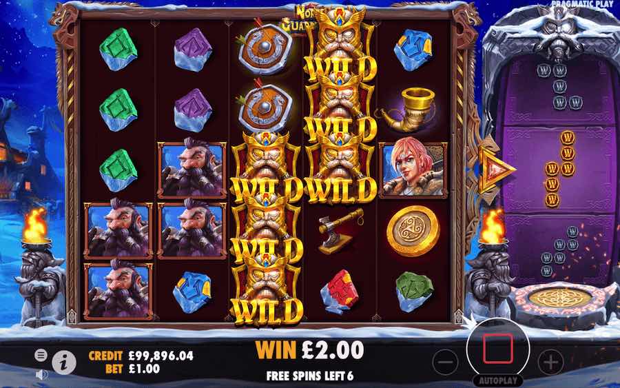 Land A Minimum Of 3 Scatters Symbols To Trigger The Free Spins Feature In North Guardians Video Slot