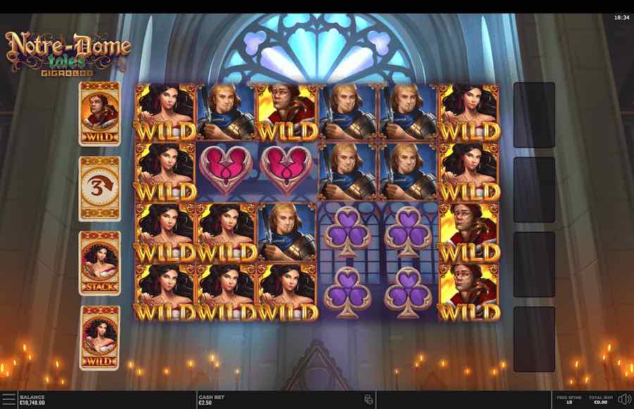 Notre Dame Tales Gigablox Slot Free Spins Feature