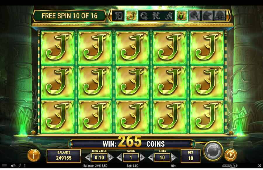 Oasis Of Dead Slot Free Spins Feature