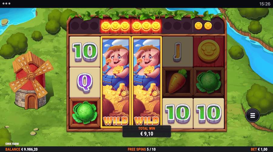 Any Full Reel Wilds That Are Achieved During The Free Spins Feature On Oink Farm Video Slot Will Remain Active For The Entirety Of The Bonus