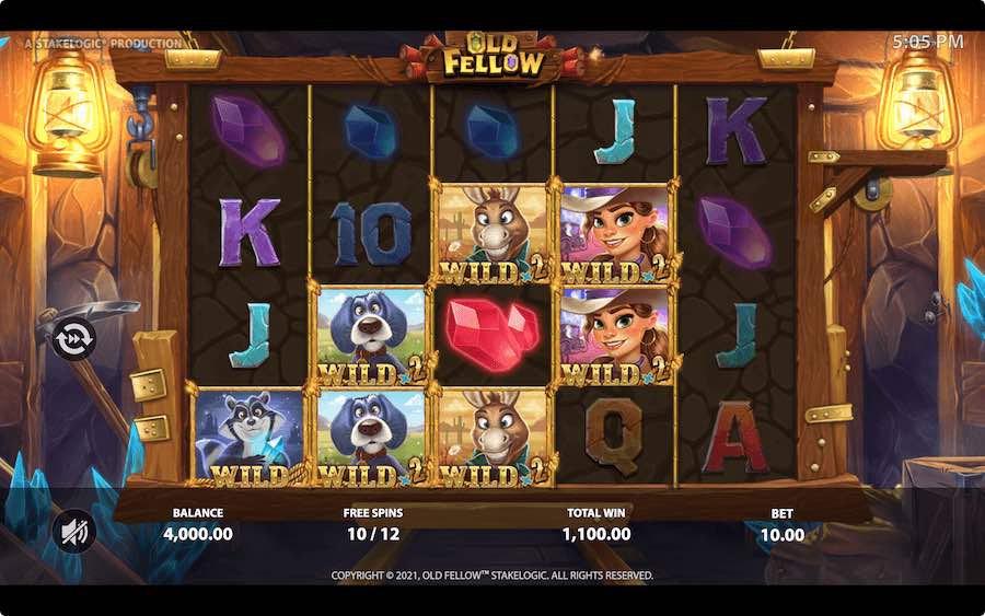 Play With Multiplying Wilds Of Up To X4 In Value During The Free Spins Feature On Old Fellow Slot