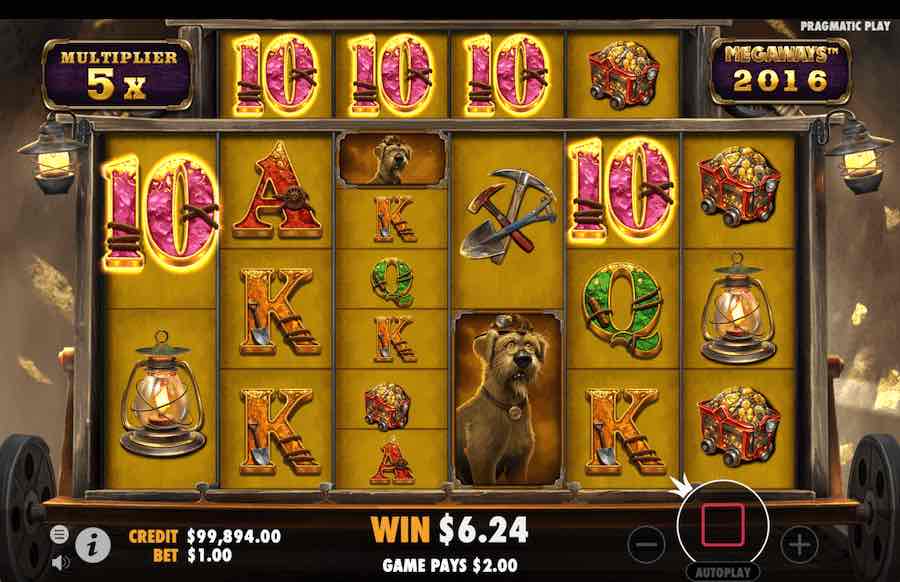 A Minimum Of Three Scatter Symbols Are Required To Trigger The Free Spins Feature On The Old Gold Miner Megaways Video Slot