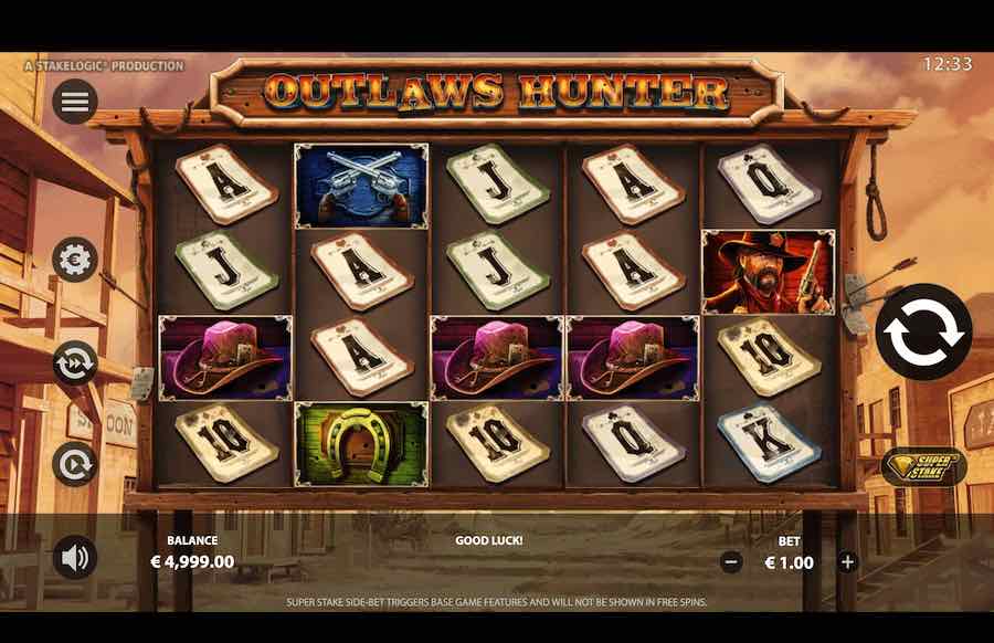 Outlaws Hunter Slot Base Game