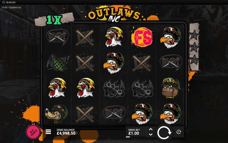 Play With 5 Reels, 26 Paylines, And Win Up To 10,000x Your Bet In Outlaws Inc From Provider Hacksaw Gaming