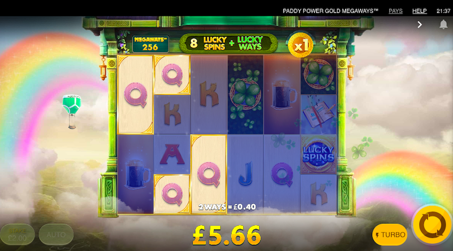 Each Successful Cascade Will Increase Your Multiplier On Paddy Power Gold