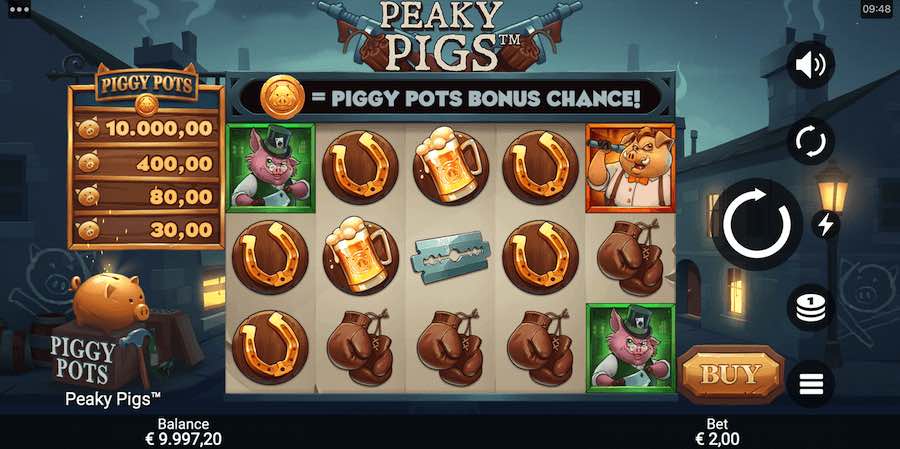 Win Up To 20,000x Your Bet In The Peaky Pigs Online Slot From Game Provider Snowborn