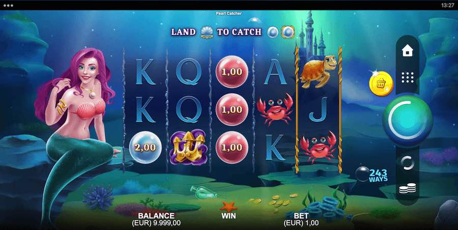 Win Up To 2,500x Your Bet As You Play Across 243 Ways In The Pearl Catcher Online Slot From Provider All41studios