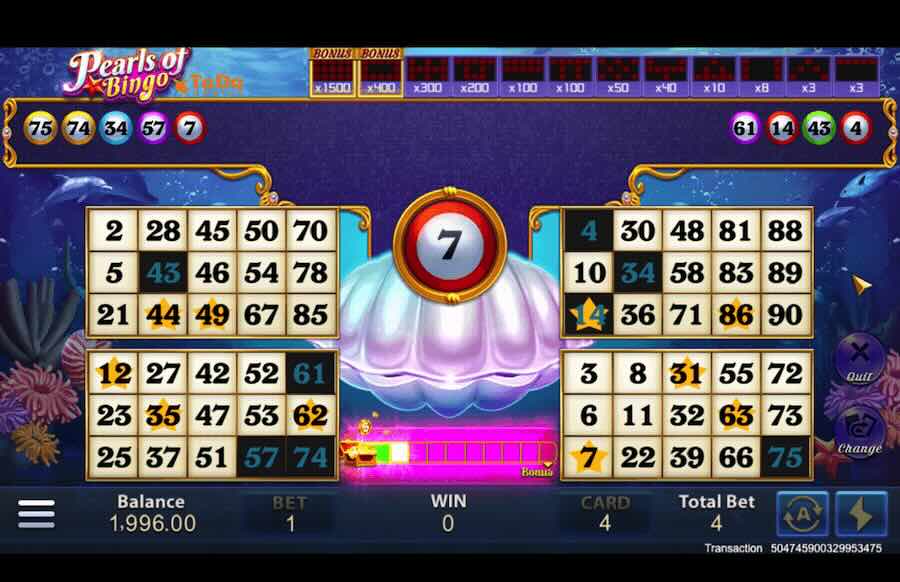 Pearls Of Bingo Gameplay