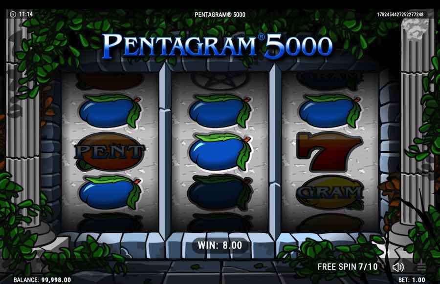 Trigger The Free Spins Feature On Pentagram 5000 Video Slot To Be In With A Chance Of Winning Up To 250x Your Bet