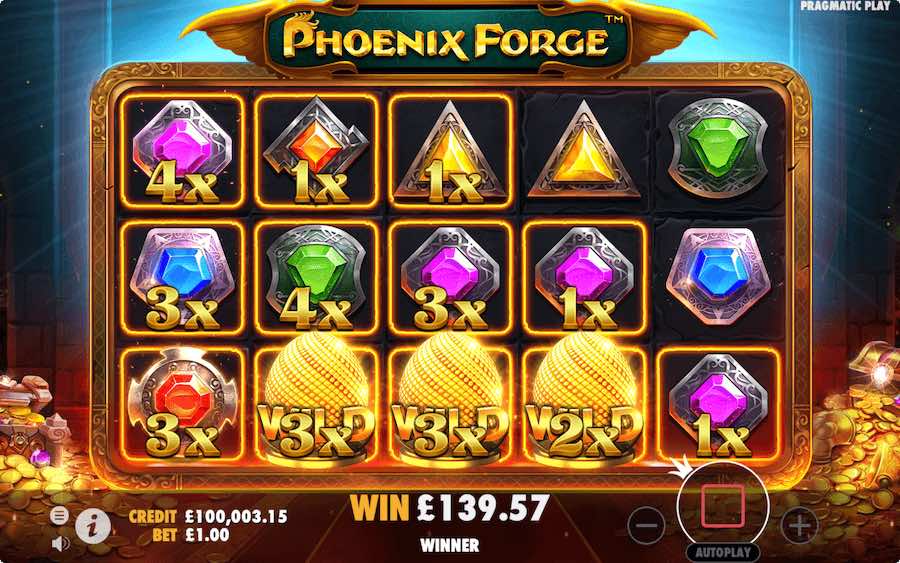 Landing 3, 4, Or 5 Scatter Symbols In View During The Base Game On Phoenix Forge Will Trigger The Free Spins Feature