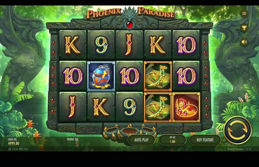 Win Up To 10,000x Your Bet And Play Across 15 Paylines In The Phoenix Paradise Online Slot From Game Provider Thunderkick