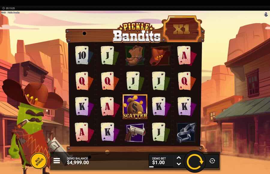 Pickle Bandits Slot Base Game