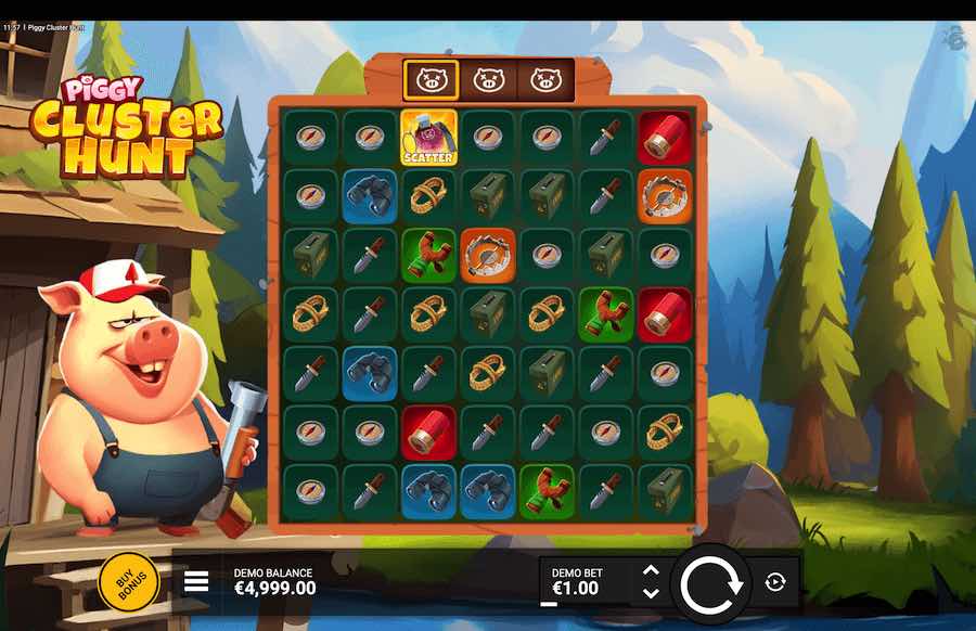 Piggy Cluster Hunt Slot Base Game