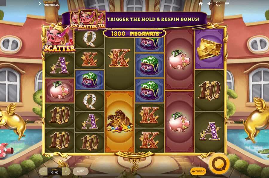 Piggy Riches 2 Megaways Slot Base Game 