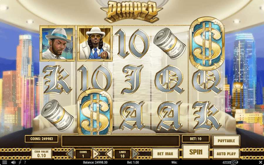 Play With 5 Reels, 10 Paylines, And Win Up To 10,000x Your Stake In Play'n Go's Pimped Online Slot