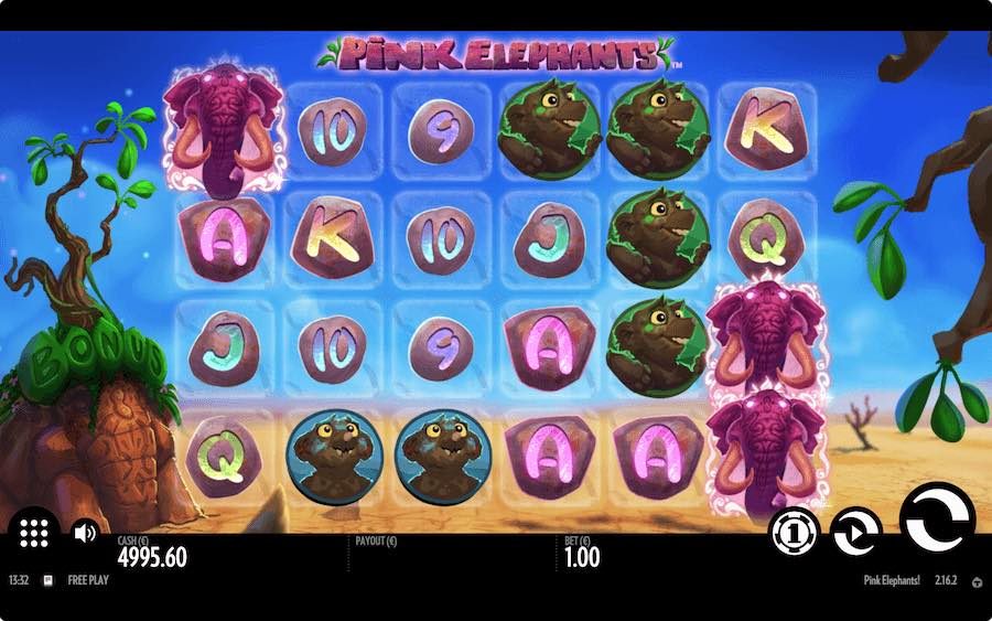 Play With 6 Reels, 4,096 Paylines, And Win Up To 8,200x Your Bet Per Spin On Thunderkick's Pink Elephants Online Slot