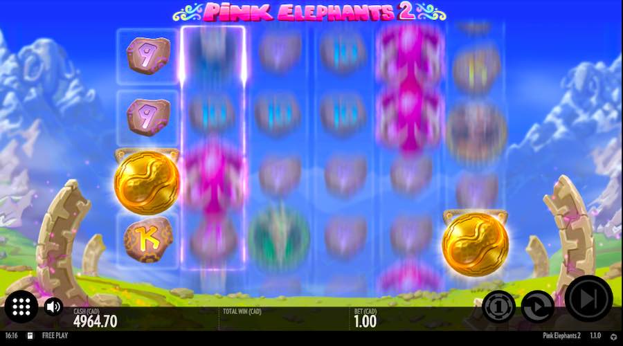 Up To 5 Scatter Symbols Can Be Added To The Reels During The Mystery Scatter Enhancer On Pink Elephants 2