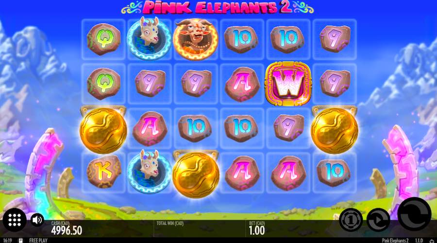 3 Or More Scatter Symbols Landing Will Trigger The Free Spin Bonus On Pink Elephants 2