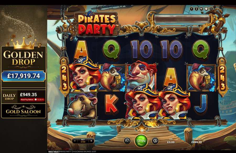 Pirates Party Slot Base Game