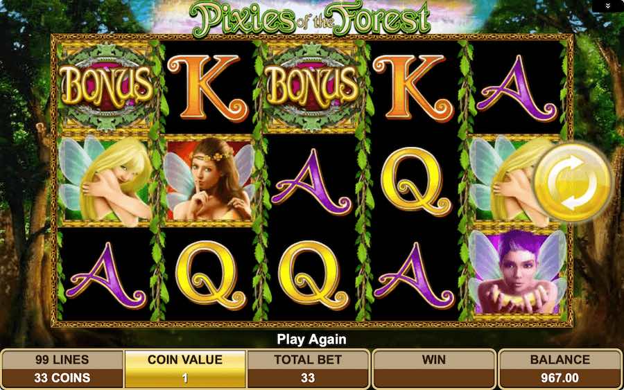 Pixies Of The Forest Slot Base Game