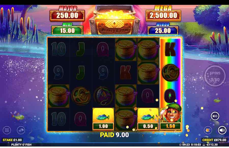 Plenty O' Fish Slot Free Spins Feature 