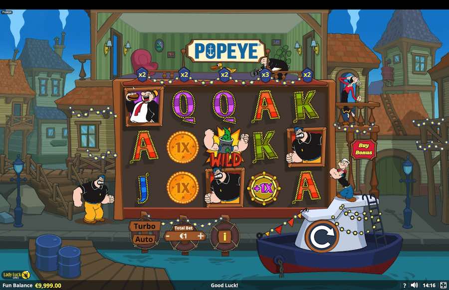 Popeye Slot Base Game