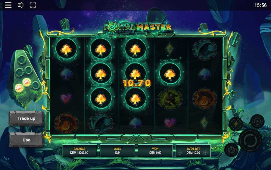 Collect 2 Mid-level Energy Spheres To Trigger The Free Spins Feature On Portal Master Video Slot