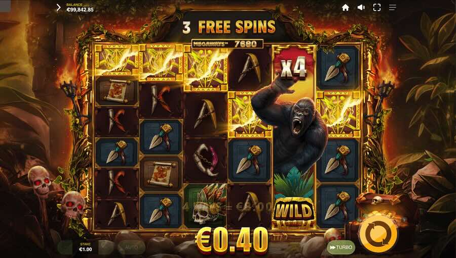 Primate King Megaways Slot Free Spins Feature