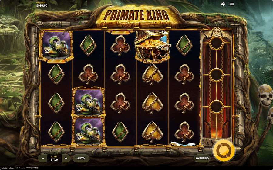 Play With 5 Reels, 30 Paylines, And Win Up To 3,800x Your Stake In Red Tiger Gaming's Primate King Online Slot