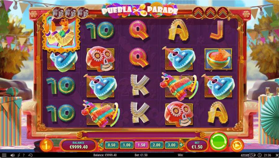 Enjoy A Bright And Colourful Mexican Theme In Puebla Parade Slot Game From Play'n Go