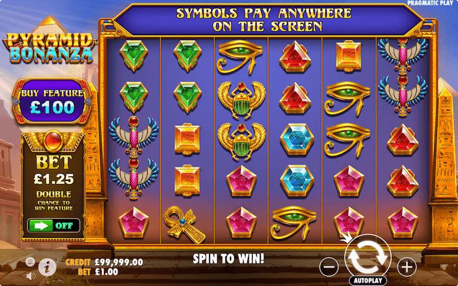 Pyramid Bonanza Slot Base Game