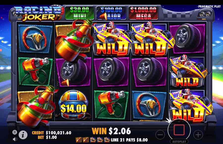 Racing Joker Slot Free Spins Feature 