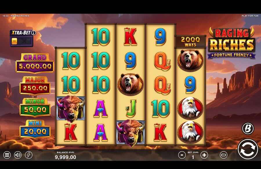 Raging Riches Slot Base Game