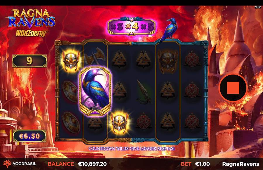 Ragnaravens Wildenergy Slot Free Spins Feature