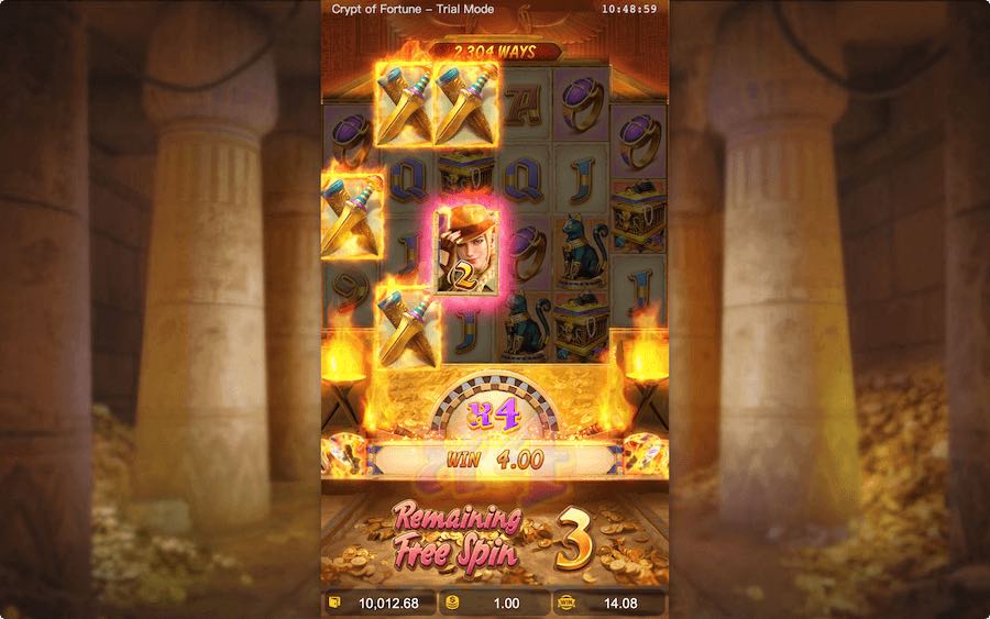 The Wilds And Multiplier Will Not Reset During The Free Spins Feature On Wild Raider Janes Crypt Of Fortune Slot