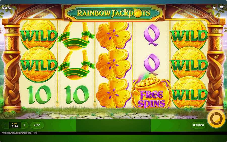 Play With 5 Reels, 20 Paylines, And Win Up To 1,054x Your Stake On Red Tiger Gaming's Rainbow Jackpots Online Slot