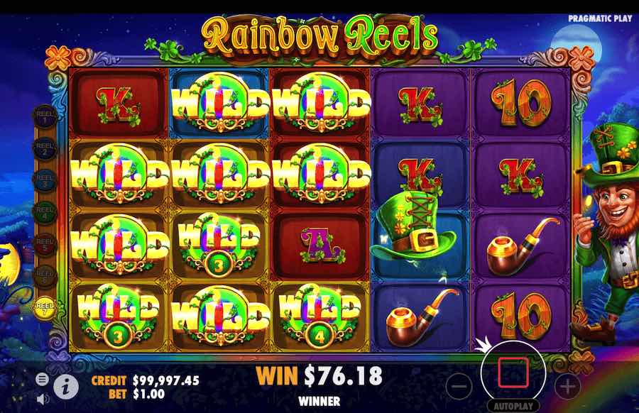 Rainbow Reels Free Spins Feature 