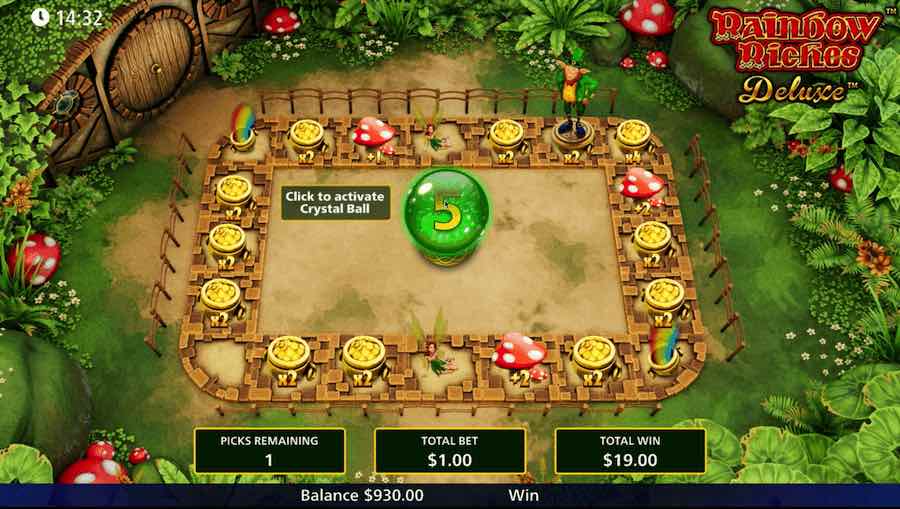 Rainbow Riches Deluxe Free Spins Feature 