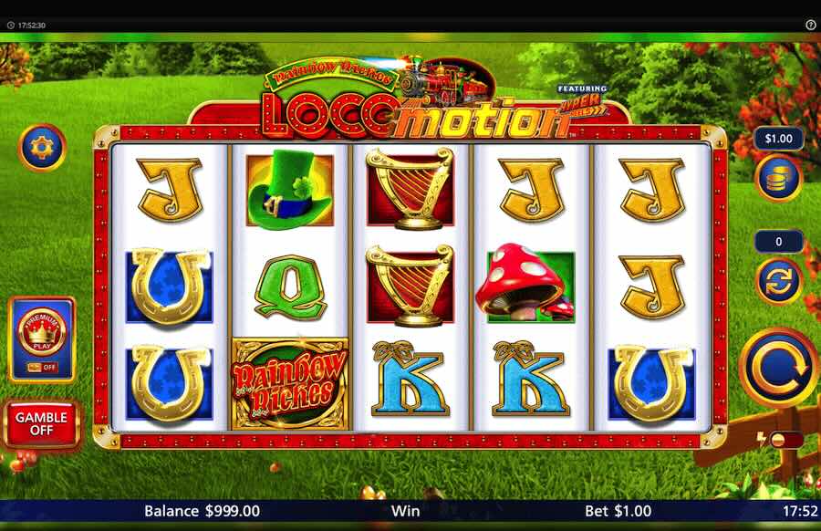 Rainbow Riches Locomotion Slot Base Game