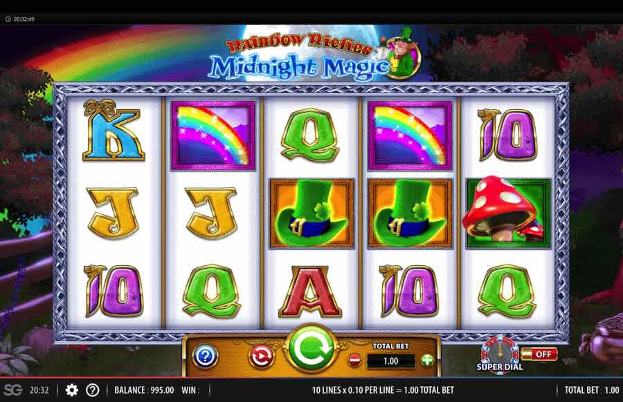 Rainbow Riches Midnight Magic Slot Base Game 