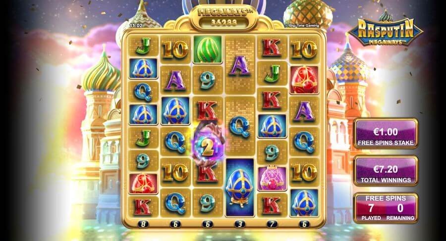 Rasputin Megaways Slot Free Spins Feature