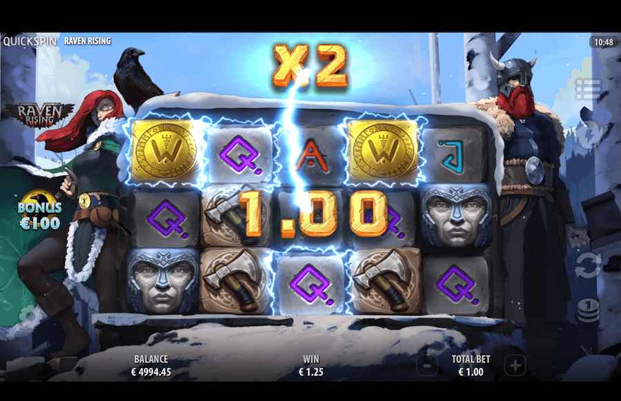 Win Up To 6,804x Your Bet Across 20 Paylines In The Raven Rising Online Slot From Game Provider Quickspin