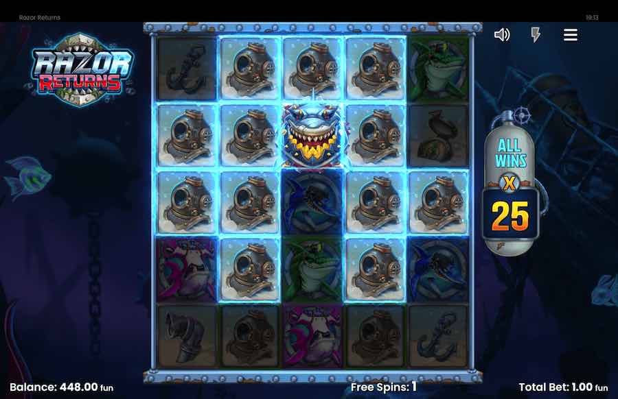 Razor Returns Slot Free Spins Feature