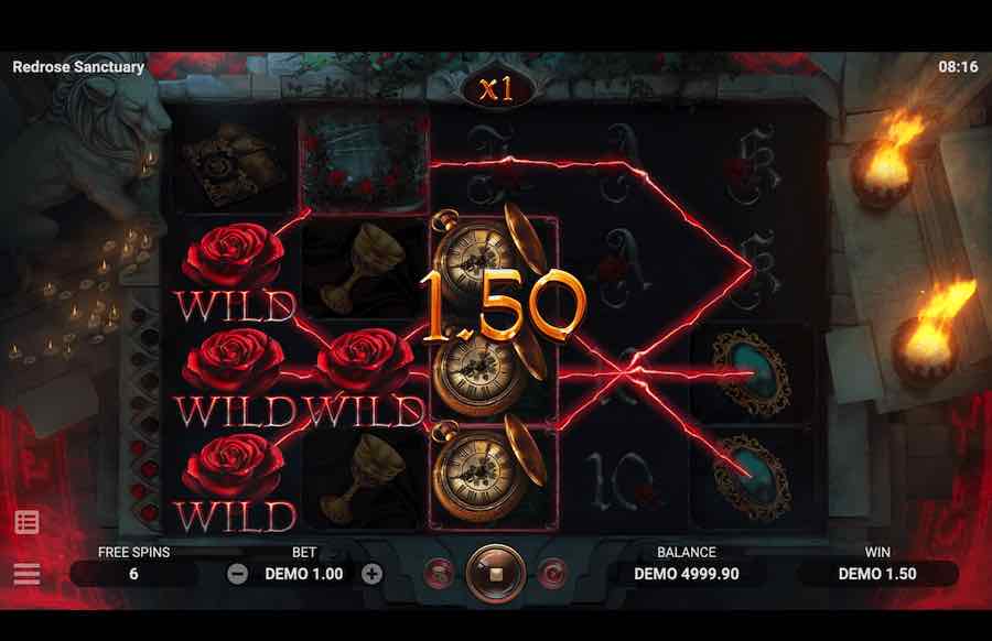 Redrose Sanctuary Slot Free Spins Feature