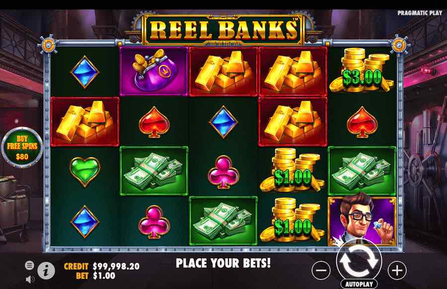 Reel Banks Slot Base Game