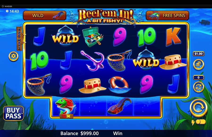 Reel Em' In A Bit Fishy Slot Base Game