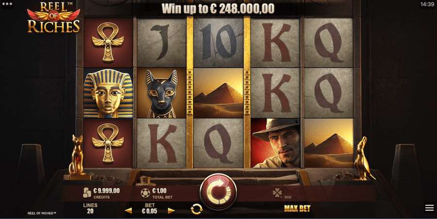 Win Up To 1,240x Your Bet In The Reel Of Riches Online Slot From Game Provider Rabcat