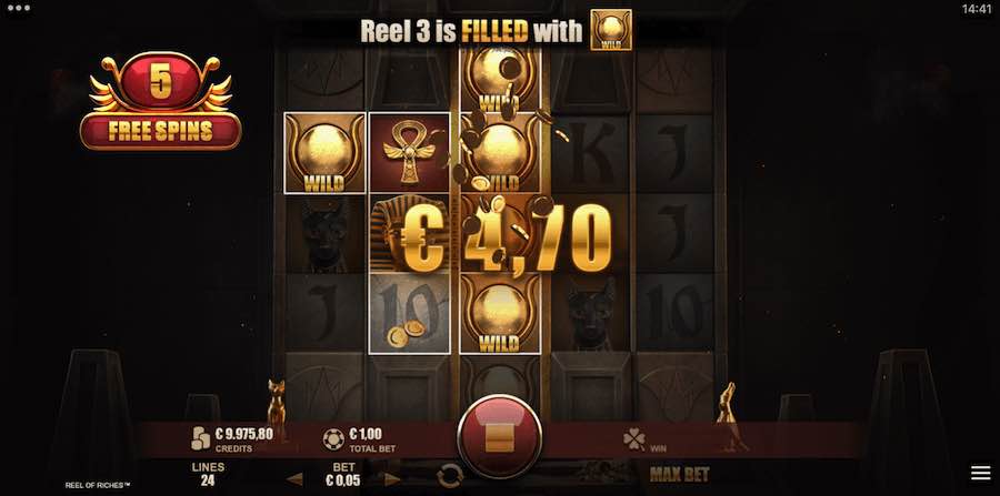 The More Scatters That Trigger The Bonus Round On Reels Of Riches Video Slot, The Better Chance You'll Have Of Winning A Substantial Prize