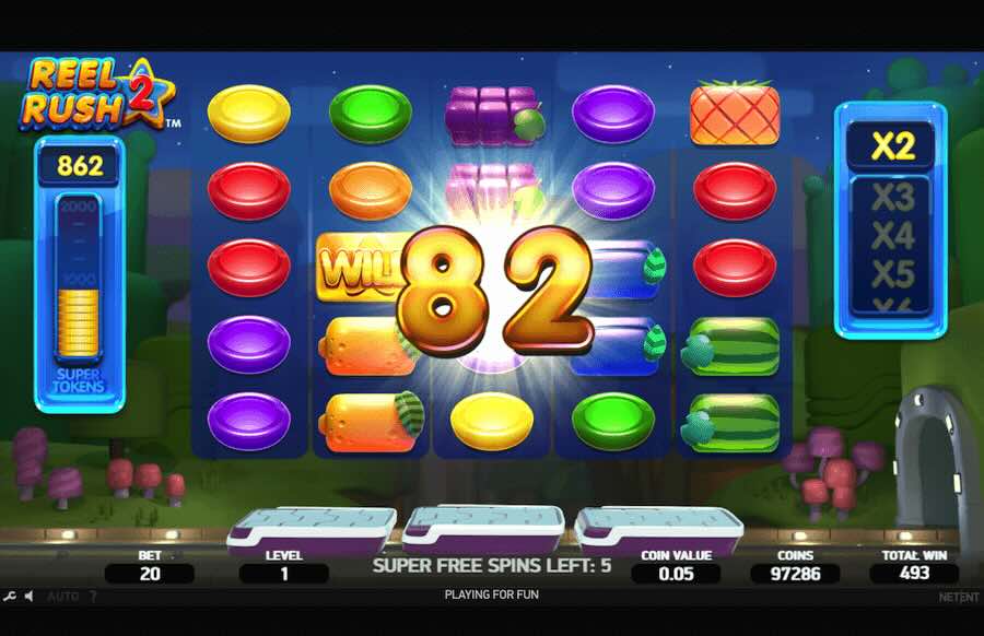 Reel Rush 2 Slot Free Spins Feature 